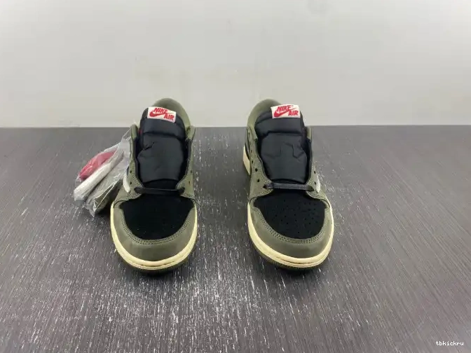 Reps TBK OG TRAVIS LOW 1 JORDAN SCOTT SP AIR X 'BLACK DM7866-002 OLIVE' 0510